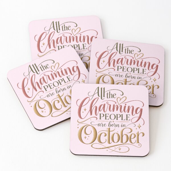 Item preview, Charming People Are Born in October  designed and sold by Fun In The Sun .