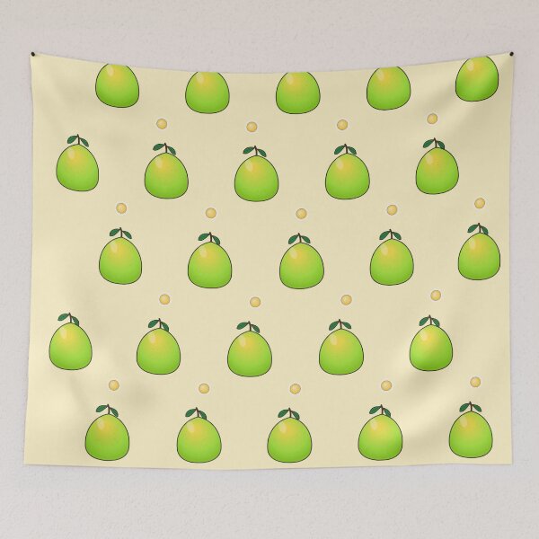 Item preview, Harvest Pomelo Grid Mid-Autumn Festival Repeat Pattern designed and sold by KungPowUnicorn.