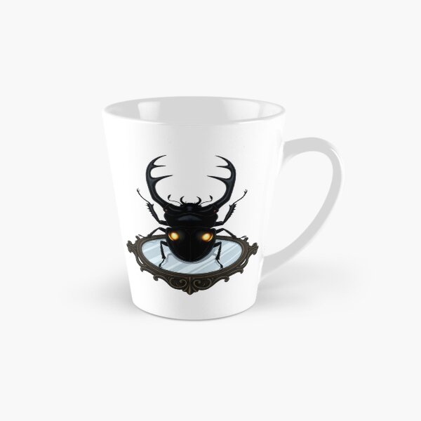 Item preview, Gothic Stag Beetle Polished Bronze Scrying Mirror designed and sold by IllumeInk.
