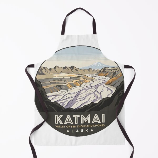Item preview, Valley of Ten Thousand Smokes Katmai Art Deco Sticker designed and sold by DetourDgn.