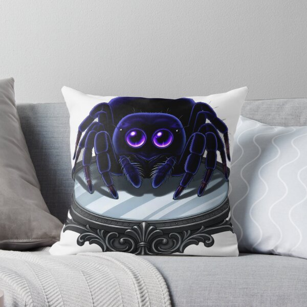 Item preview, Gothic Velvet Jumping Spider Obsidian Scrying Mirror designed and sold by IllumeInk.