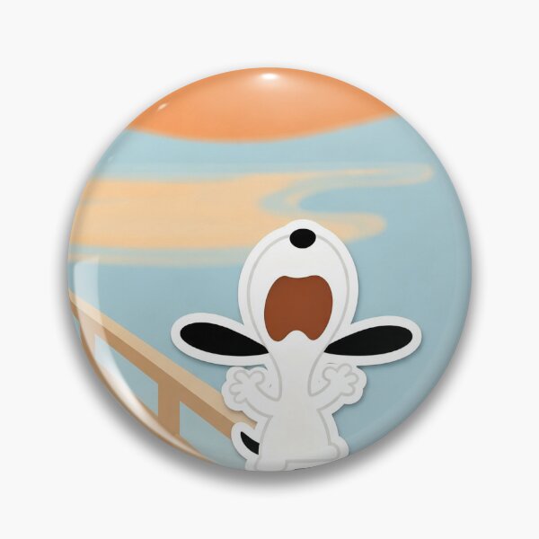Item preview, xcited Happy Dog Screaming Sunset Beach Boardwalk Retro Cute Art designed and sold by Mystic & Celestial Art.