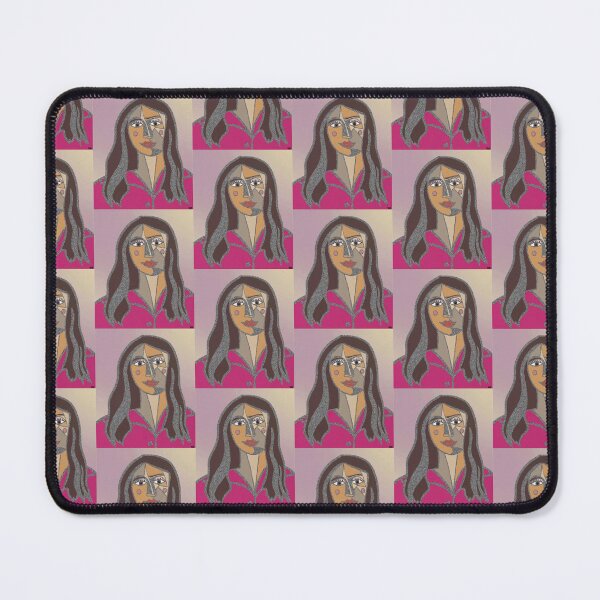 Item preview, Modern cubist portrait in vibrant colors designed and sold by Veroverove.