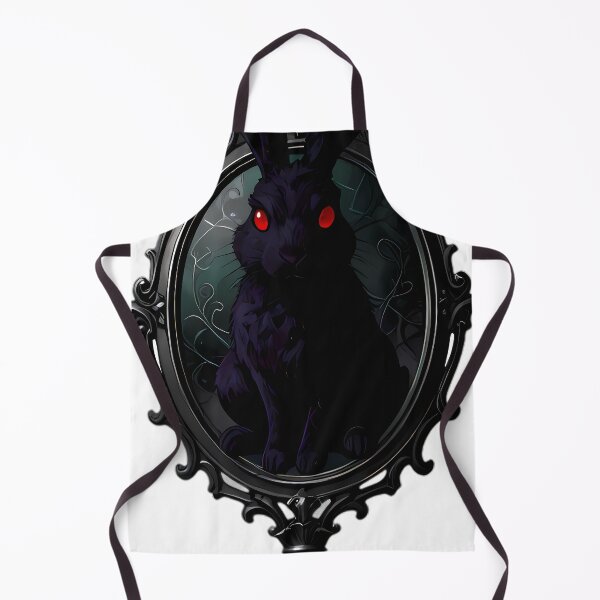 Item preview, Gothic Shadow Hare Rabbit Ornate Silver Mirror designed and sold by IllumeInk.