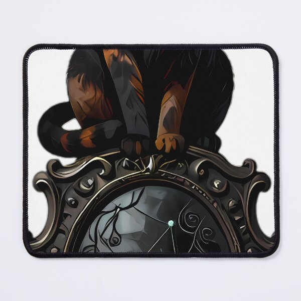Item preview, Gothic Calico Familiar Cat Baroque Scrying Mirror designed and sold by IllumeInk.
