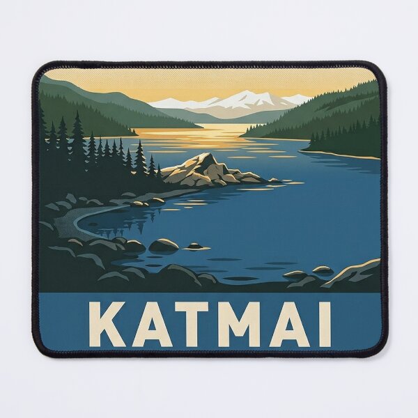 Item preview, Naknek Lake Katmai National Park Golden Hour Sticker designed and sold by DetourDgn.