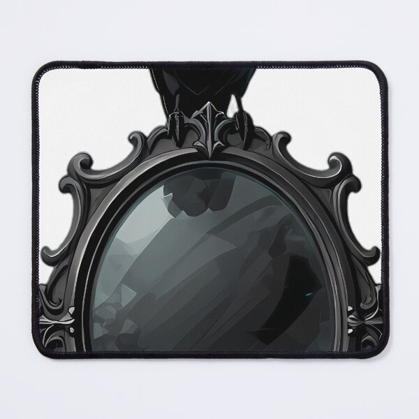 Item preview, Gothic Jackdaw Weathered Pewter Scrying Mirror designed and sold by IllumeInk.
