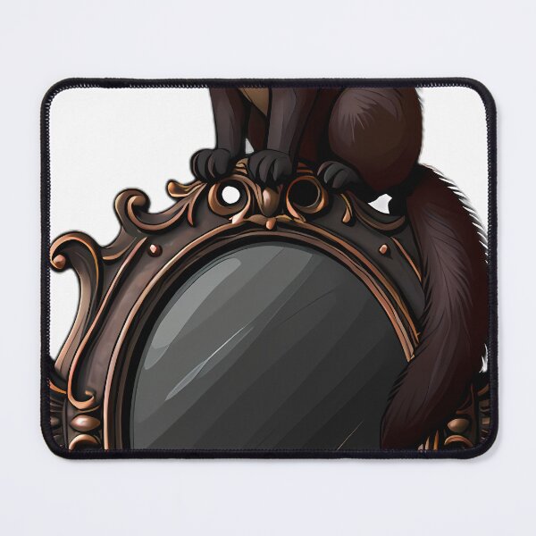 Item preview, Gothic Pine Marten Ornate Bronze Scrying Mirror designed and sold by IllumeInk.