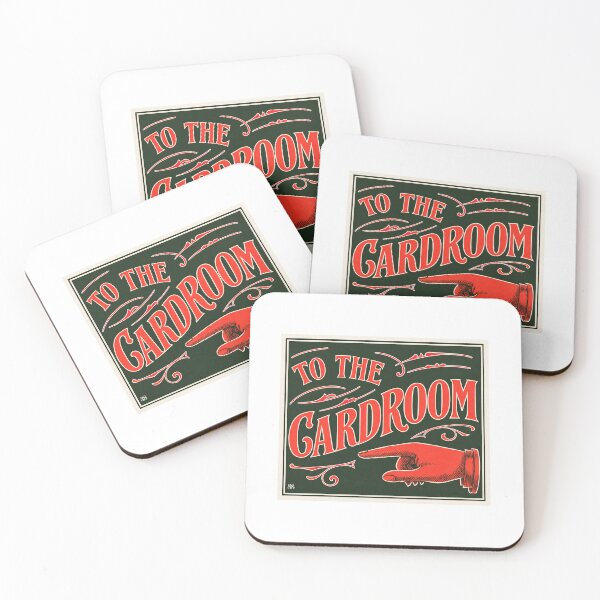 Item preview, "To The Cardroom" Vintage Advertising Sign designed and sold by smallbatchstudio.