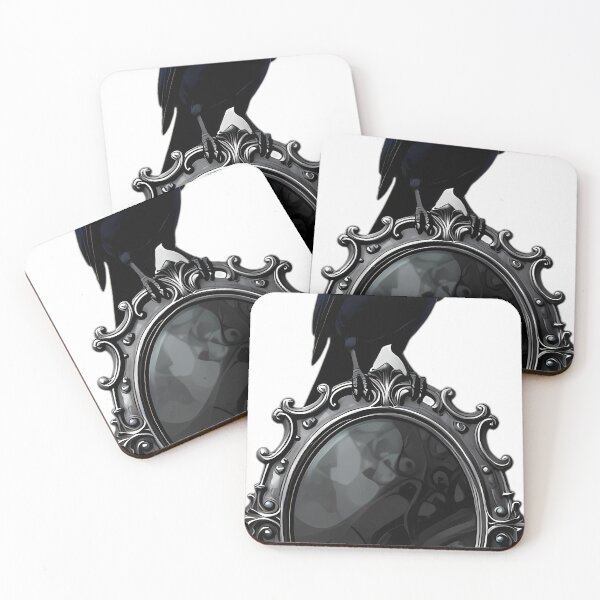 Item preview, Gothic Magpie Silver Filigree Scrying Mirror designed and sold by IllumeInk.
