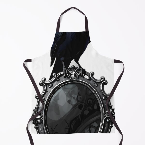 Item preview, Gothic Magpie Silver Filigree Scrying Mirror designed and sold by IllumeInk.