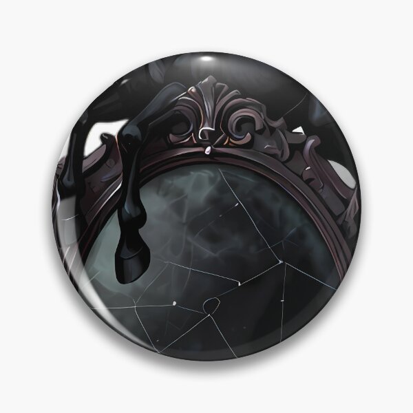 Item preview, Gothic Black Stallion Foal Obsidian Scrying Mirror designed and sold by IllumeInk.