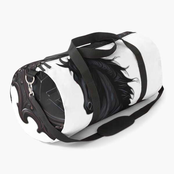 Item preview, Gothic Black Stallion Foal Obsidian Scrying Mirror designed and sold by IllumeInk.