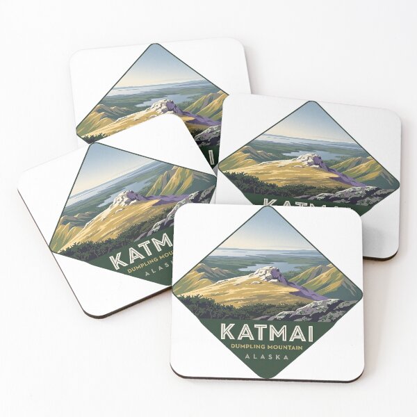 Item preview, Dumpling Mountain Overlook Katmai Diamond Sticker designed and sold by DetourDgn.