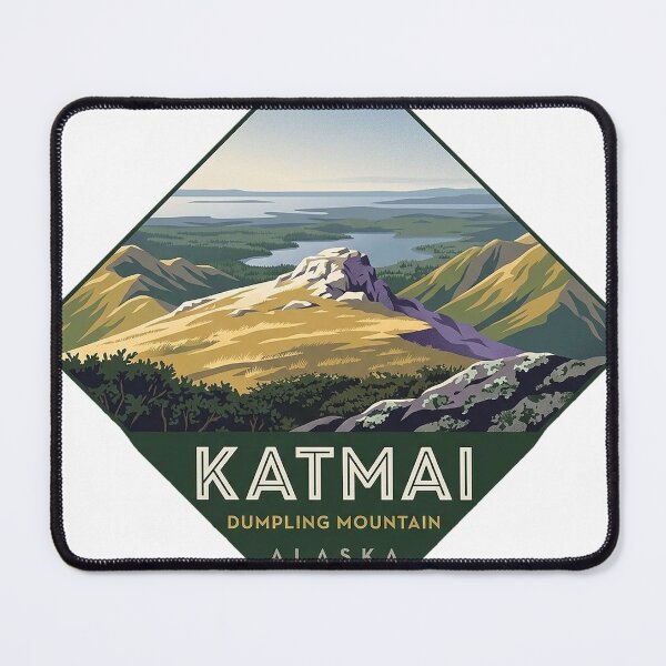 Item preview, Dumpling Mountain Overlook Katmai Diamond Sticker designed and sold by DetourDgn.