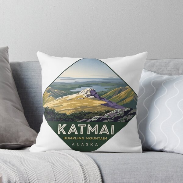 Item preview, Dumpling Mountain Overlook Katmai Diamond Sticker designed and sold by DetourDgn.
