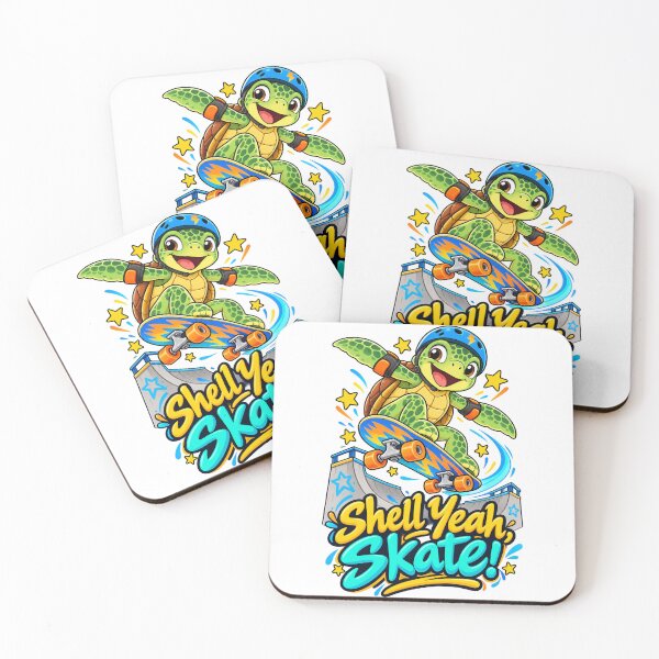 Item preview, Shell Yeah, Skate! – Cute Skateboarding Turtle designed and sold by Isliath.