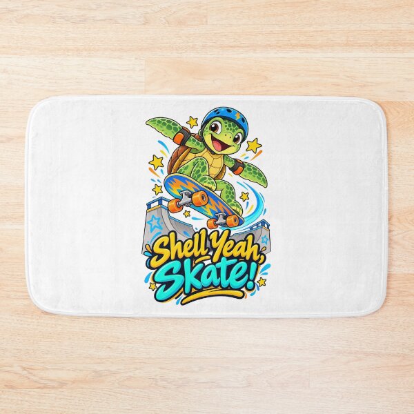 Item preview, Shell Yeah, Skate! – Cute Skateboarding Turtle designed and sold by Isliath.