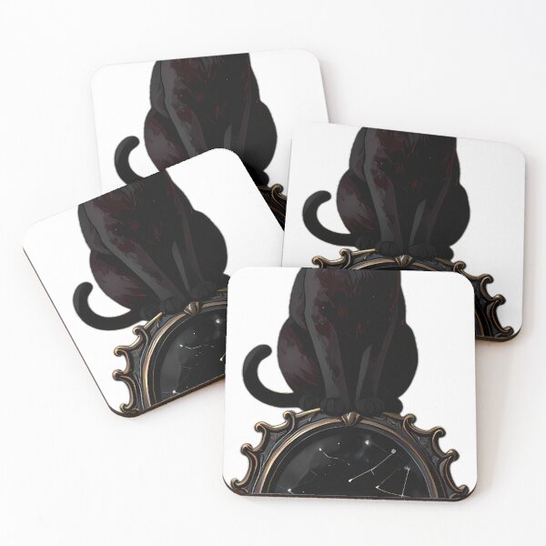 Item preview, Gothic Egyptian Mau Cat Baroque Gold Scrying Mirror designed and sold by IllumeInk.