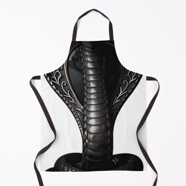 Item preview, Gothic Obsidian Cobra Coiled Ornate Scrying Mirror designed and sold by IllumeInk.