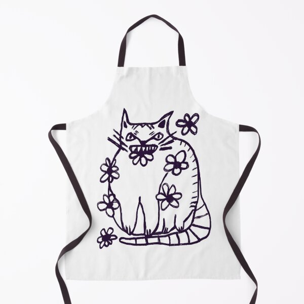 Item preview, Cat with Flowers designed and sold by wildjellybeans.