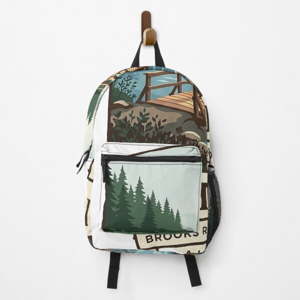 Item preview, Brooks River Footbridge Katmai Crest Sticker designed and sold by DetourDgn.