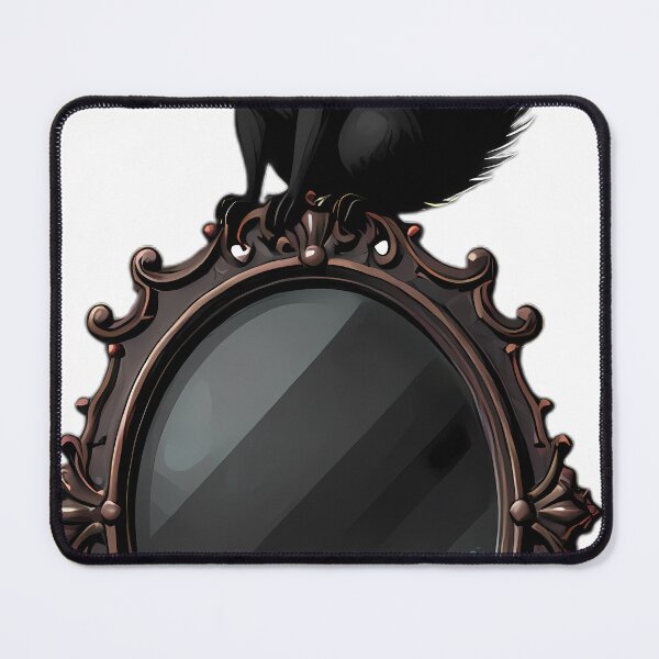 Item preview, Gothic Shadow Squirrel Dark Bronze Scrying Mirror designed and sold by IllumeInk.