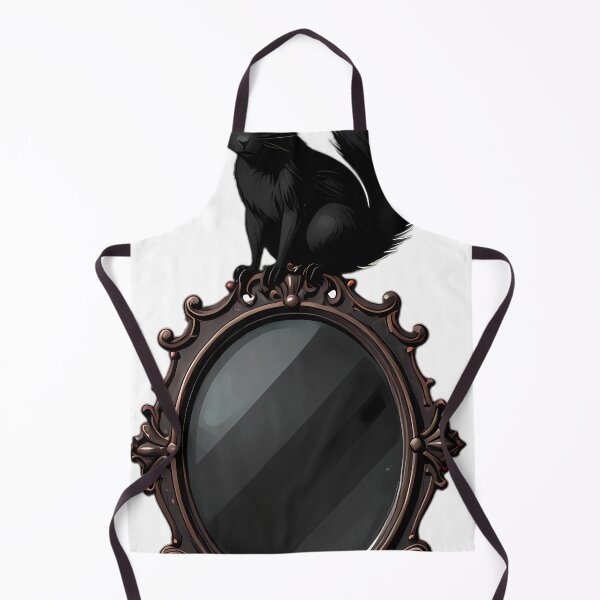 Item preview, Gothic Shadow Squirrel Dark Bronze Scrying Mirror designed and sold by IllumeInk.
