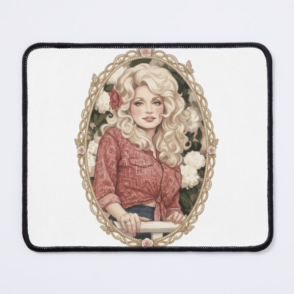 Item preview, Dolly Parton Floral Cameo Portrait Design designed and sold by Manuel Coffey.