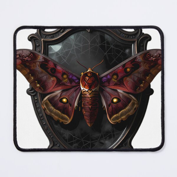 Item preview, Gothic Atlas Moth Velveteen Scrying Mirror Brow designed and sold by IllumeInk.