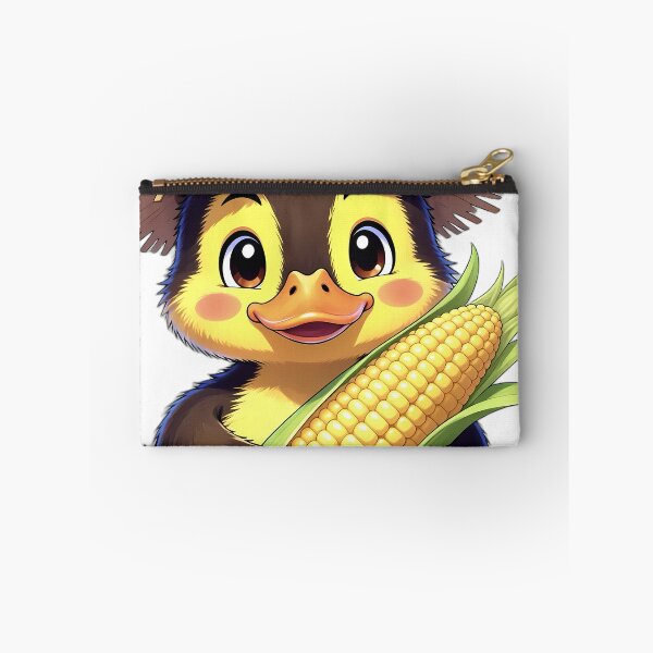Item preview, Cute Scarecrow Mallard Duckling Hugging Sweet Harvest Corn designed and sold by pumsquare.