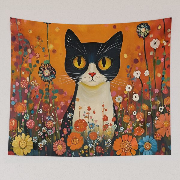 Item preview, Gustav Klimt Flower Garden Vivid Seamless Flowers Vintage Floral Patterns Digital Art Illustration designed and sold by Matt_Smith.