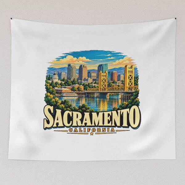 Item preview, Vintage Sacramento California Travel Souvenir Landmark Gift designed and sold by MichaeIRellov.