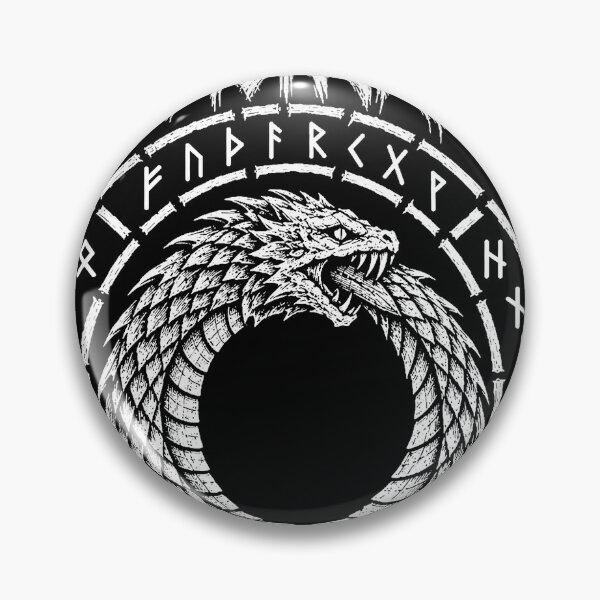 Item preview, Jörmungandr — The World Serpent Biting Its Tail designed and sold by Skoelgrim.