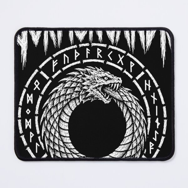 Item preview, Jörmungandr — The World Serpent Biting Its Tail designed and sold by Skoelgrim.