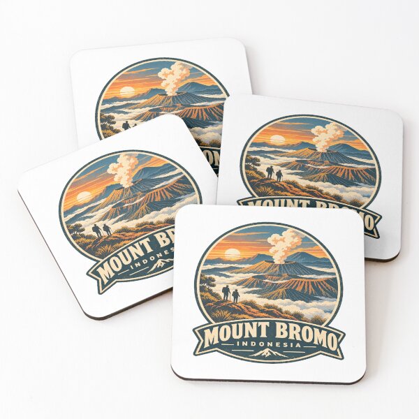 Item preview, Mount Bromo Indonesia Vintage Volcano Travel Poster Shirt designed and sold by Globalcitytees.