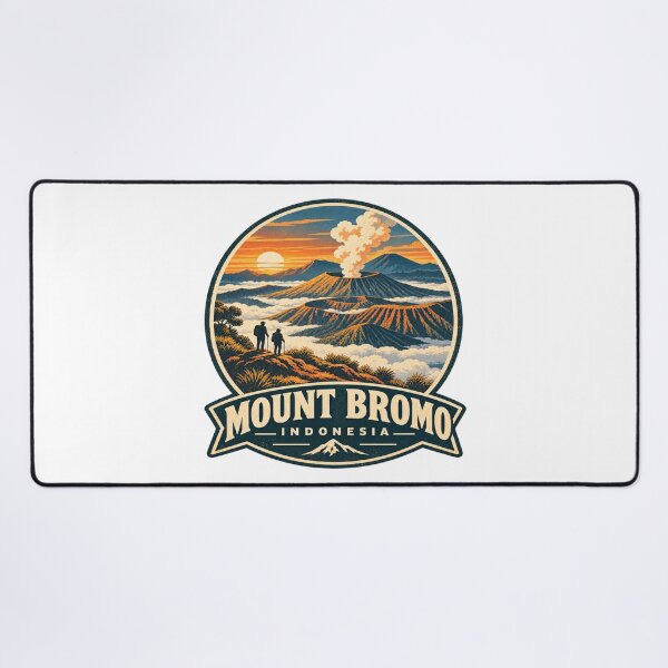 Item preview, Mount Bromo Indonesia Vintage Volcano Travel Poster Shirt designed and sold by Globalcitytees.
