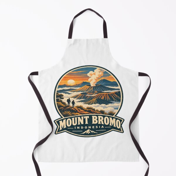 Item preview, Mount Bromo Indonesia Vintage Volcano Travel Poster Shirt designed and sold by Globalcitytees.