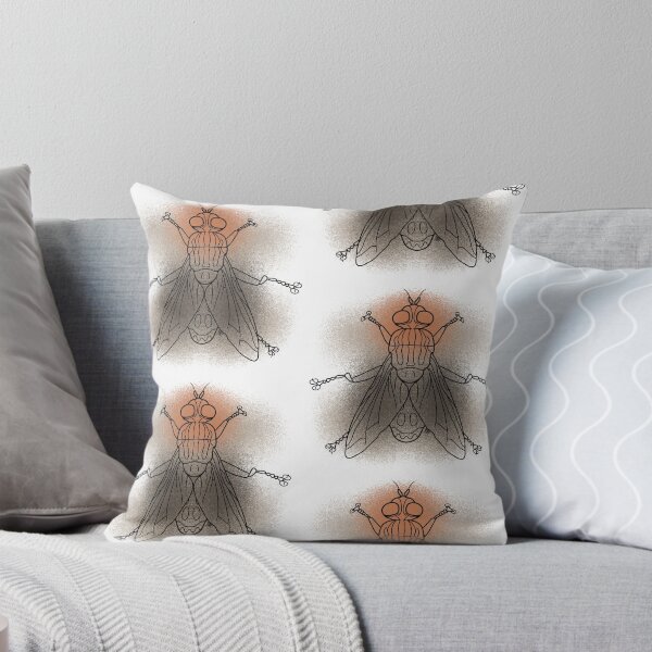Item preview, Hexapoda House Fly Line-art (Brown, Beige Orange) designed and sold by Burnt_Pikachu.