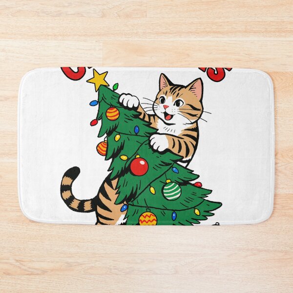Item preview, Meow-y Christmas: Cat vs. Tree designed and sold by SugarCore.