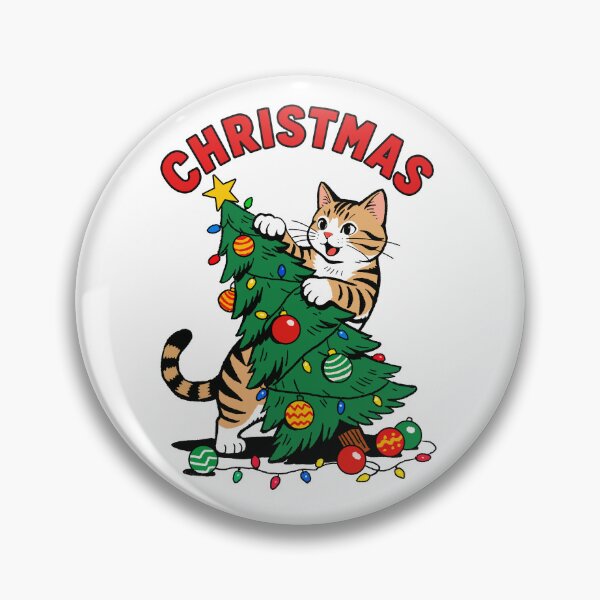 Item preview, Meow-y Christmas: Cat vs. Tree designed and sold by SugarCore.