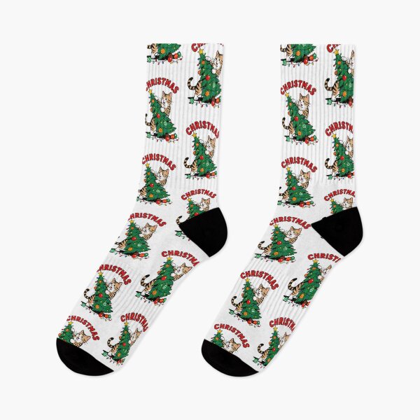 Item preview, Meow-y Christmas: Cat vs. Tree designed and sold by SugarCore.