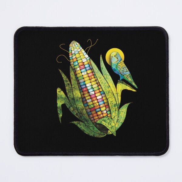 Item preview, Rainbow Glass Gem Corn and Budgie Parrot designed and sold by Karin Taylor.