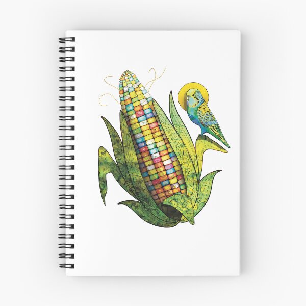 Item preview, Rainbow Glass Gem Corn and Budgie Parrot designed and sold by Karin Taylor.