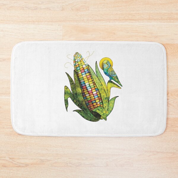 Item preview, Rainbow Glass Gem Corn and Budgie Parrot designed and sold by Karin Taylor.