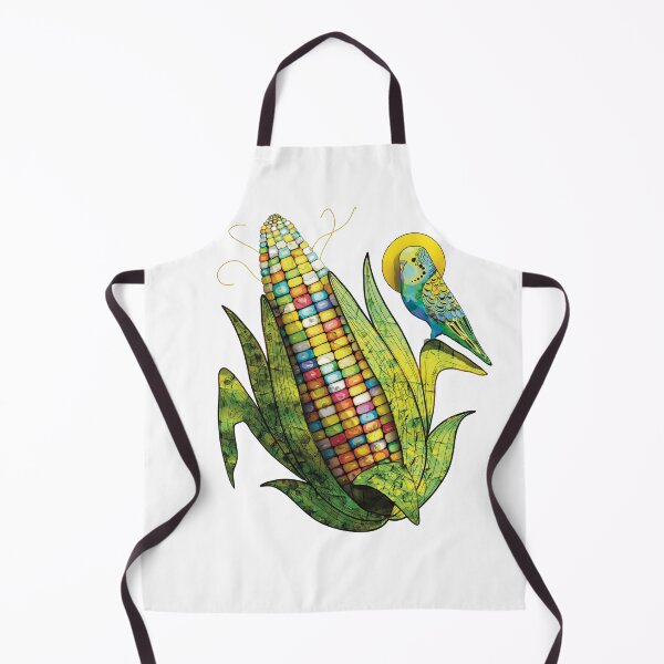 Item preview, Rainbow Glass Gem Corn and Budgie Parrot designed and sold by Karin Taylor.