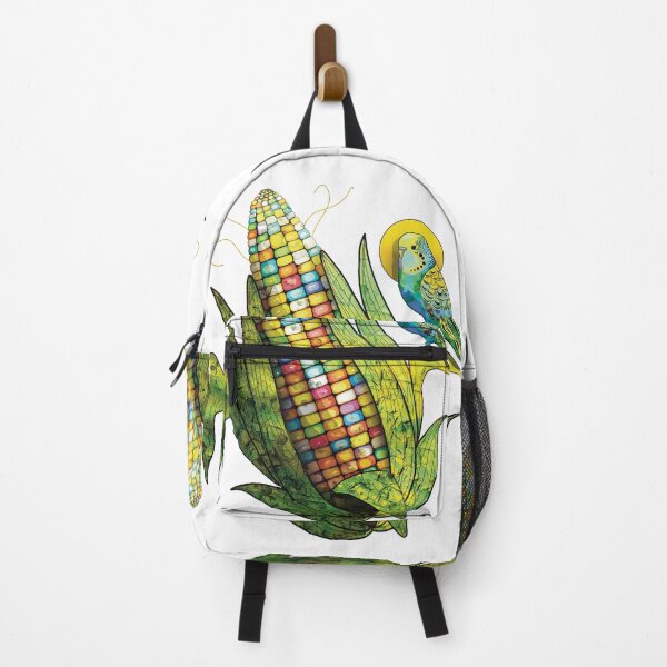 Item preview, Rainbow Glass Gem Corn and Budgie Parrot designed and sold by Karin Taylor.