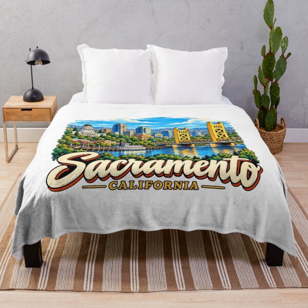 Item preview, Hand Drawn Sacramento California Travel Souvenir Landmark Gift designed and sold by MichaeIRellov.