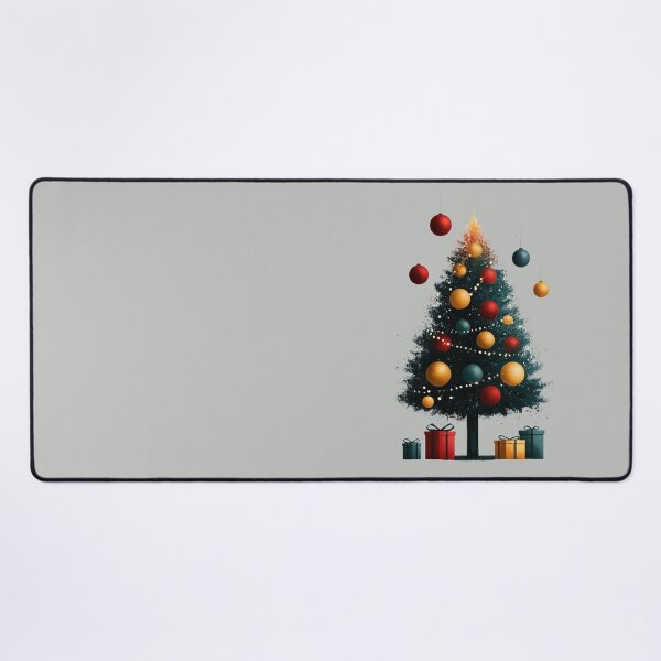 Item preview, Festive Christmas Tree with Colorful Floating Ornaments designed and sold by colorful-white.