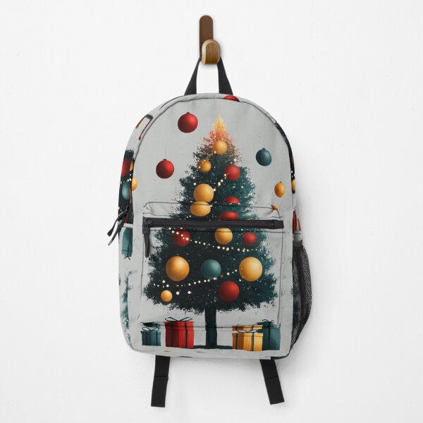Item preview, Festive Christmas Tree with Colorful Floating Ornaments designed and sold by colorful-white.
